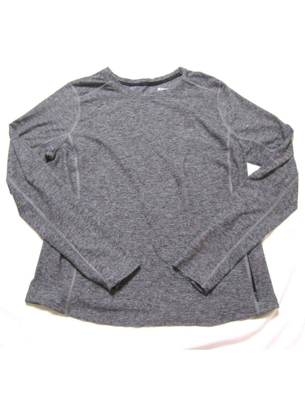 Alpine Design Women Sz L Field Knit Shirt Gray Heather Gorpcore Outdoor (WB578)